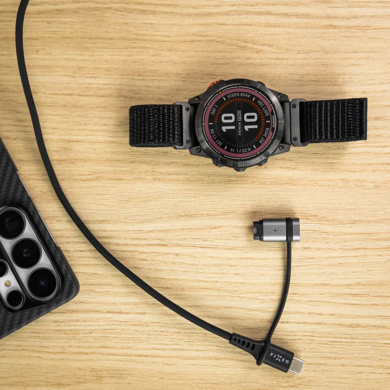 FIXED USB-C Laddningadapter för Garmin Smartwatch Svart - 8019207