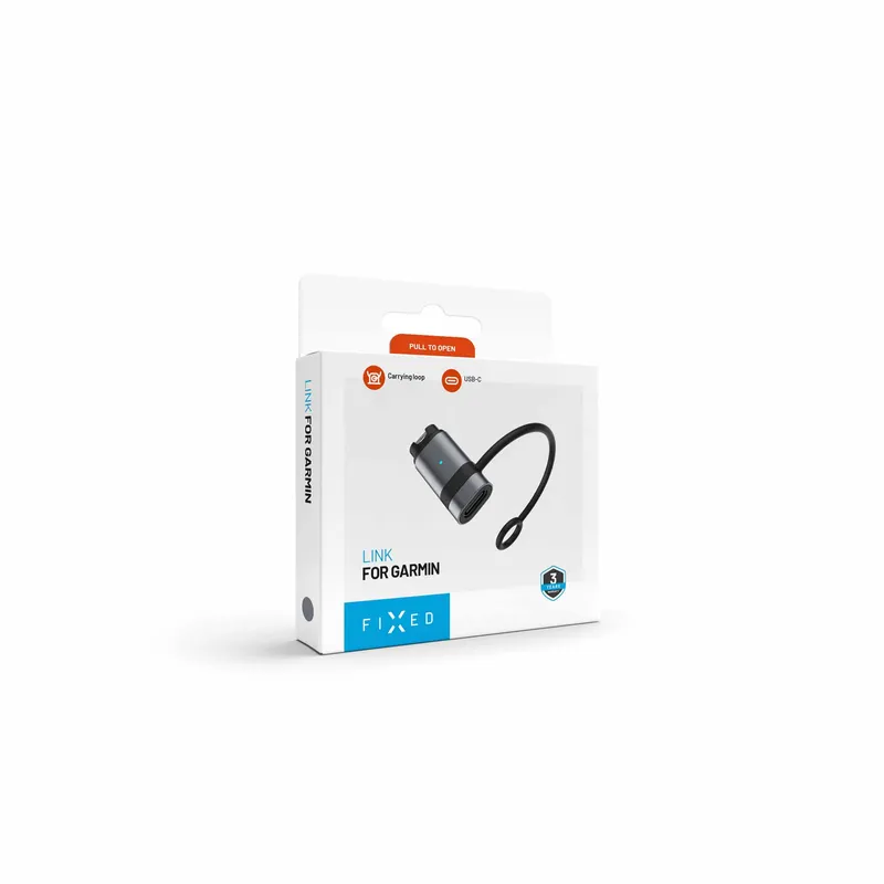 FIXED USB-C Laddningadapter för Garmin Smartwatch Svart - 8019207