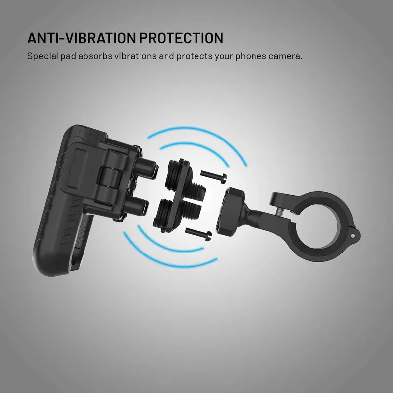FIXED Bikee Anti-Shock Telefonfäste för Cykel med Smart Lock Svart - 8019208