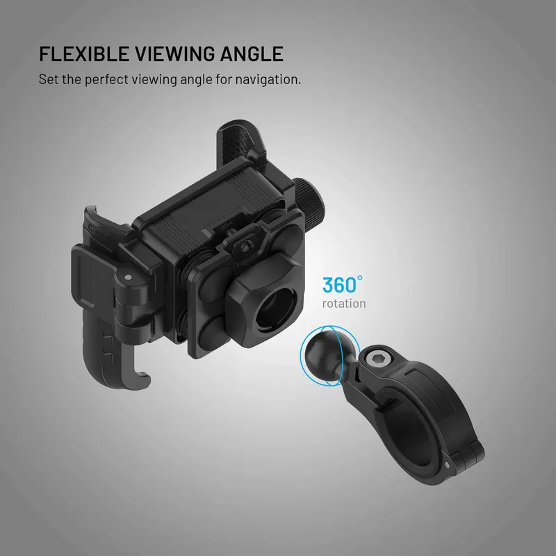 FIXED Bikee Anti-Shock Telefonfäste för Cykel med Smart Lock Svart - 8019208