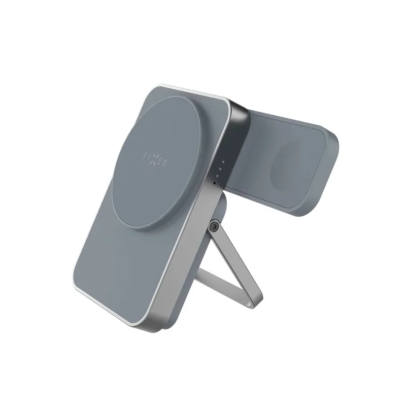 FIXED MagZen 5 Stand Qi2 20W Power Bank 5000mAh + Apple Watch laddare Grå - 8018895