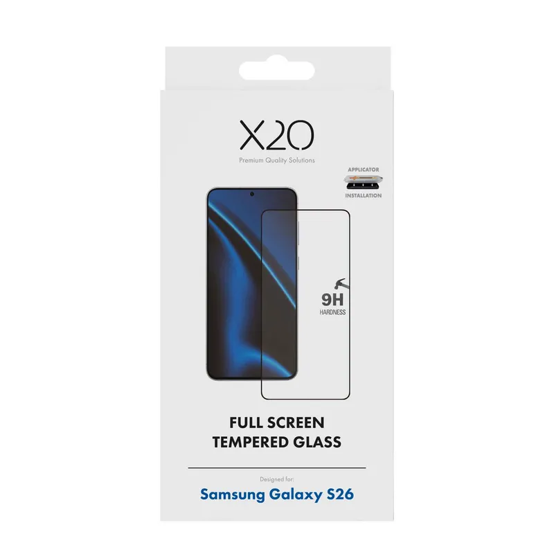 X2O Full Screen Skyddsglas Samsung Galaxy S26 - 3410097