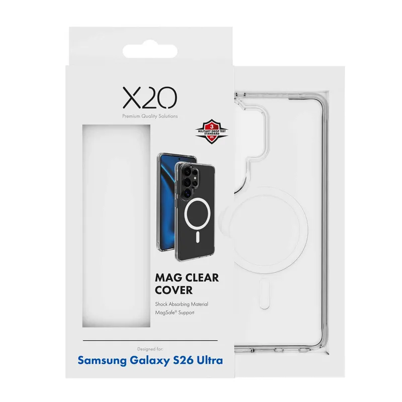 X2O Mag Clear Skal Samsung Galaxy S26 Ultra Klar - 3410093