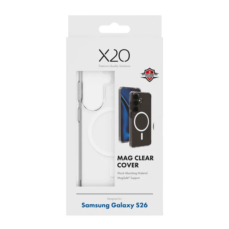 X2O Mag Clear Skal Samsung Galaxy S26 Klar - 3410100