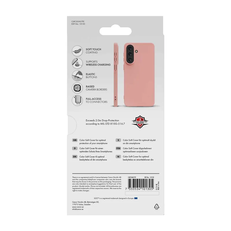 X2O Color Soft Skal Samsung Galaxy A57 5G Peach - 3410130
