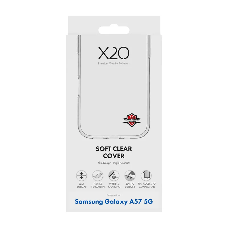 X2O Clear Soft Skal Samsung Galaxy A57 5G Klar - 3410133