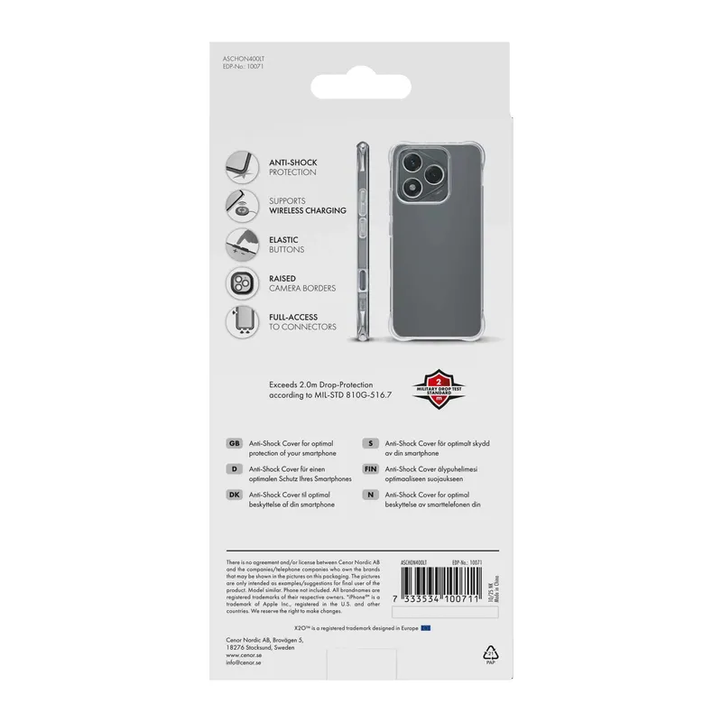 X2O Anti-Shock Skal Honor 400 Lite Klar - 3410071