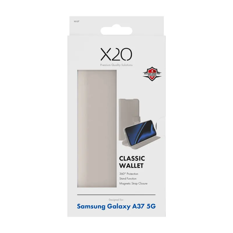 X2O Classic Wallet Plånboksfodral Samsung Galaxy A37 5G Greige - 3410137