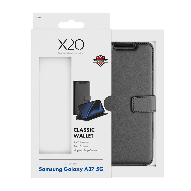 X2O Classic Wallet Plånboksfodral Samsung Galaxy A37 5G Svart - 3410136