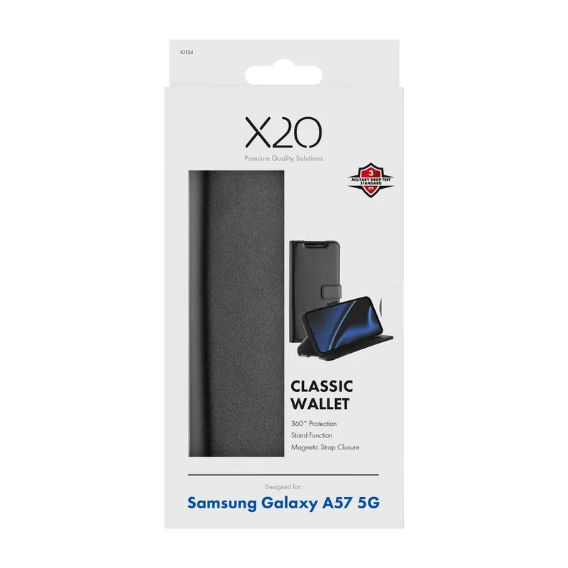 X2O Classic Wallet Plånboksfodral Samsung Galaxy A57 5G Svart - 3410124