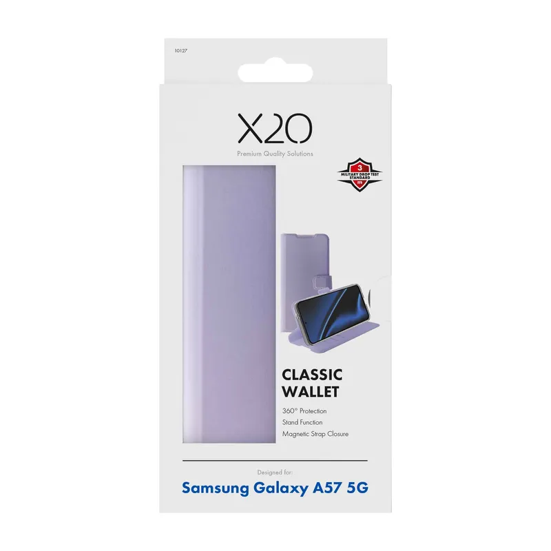 X2O Classic Wallet Plånboksfodral Samsung Galaxy A57 5G Lavender - 3410127