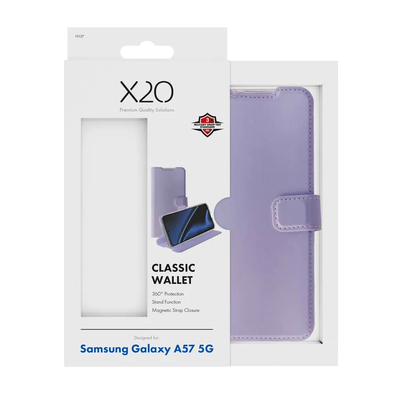 X2O Classic Wallet Plånboksfodral Samsung Galaxy A57 5G Lavender - 3410127