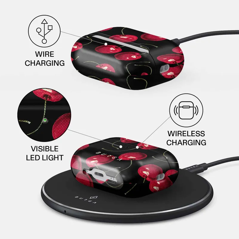 Burga Cherrybomb - Apple Airpods Pro 3 Skyddsfodral - 5628240