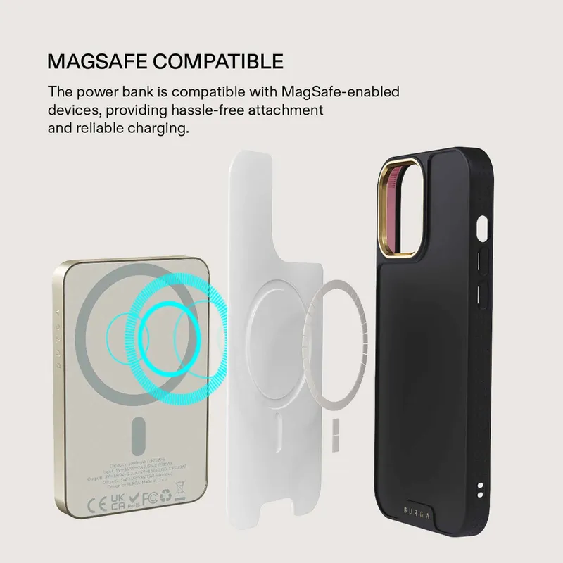 Burga Celestial - MagSafe Power Bank 5000 mAh Guld - 4108775