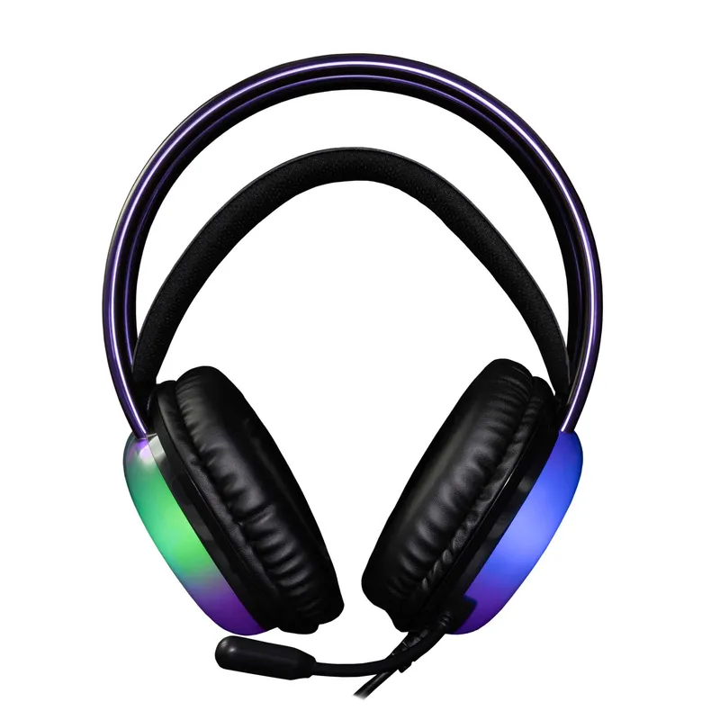White Shark PEACOCK-2 Over-Ear RGB Spelheadset Svart - 9450743