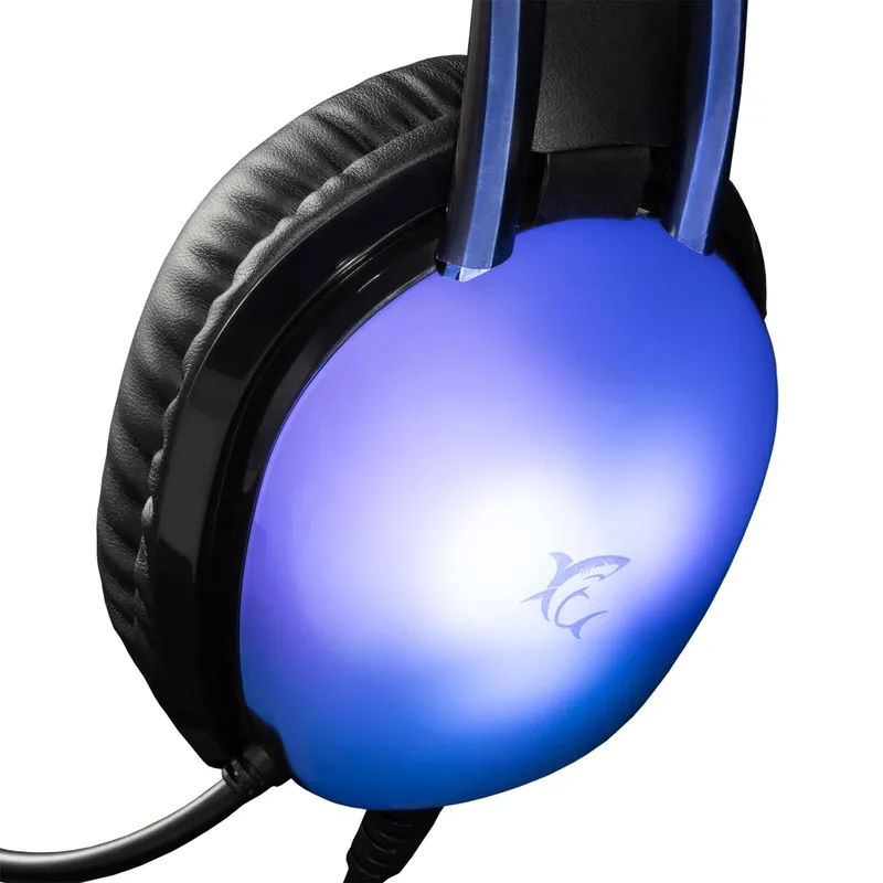 White Shark PEACOCK-2 Over-Ear RGB Spelheadset Svart - 9450743