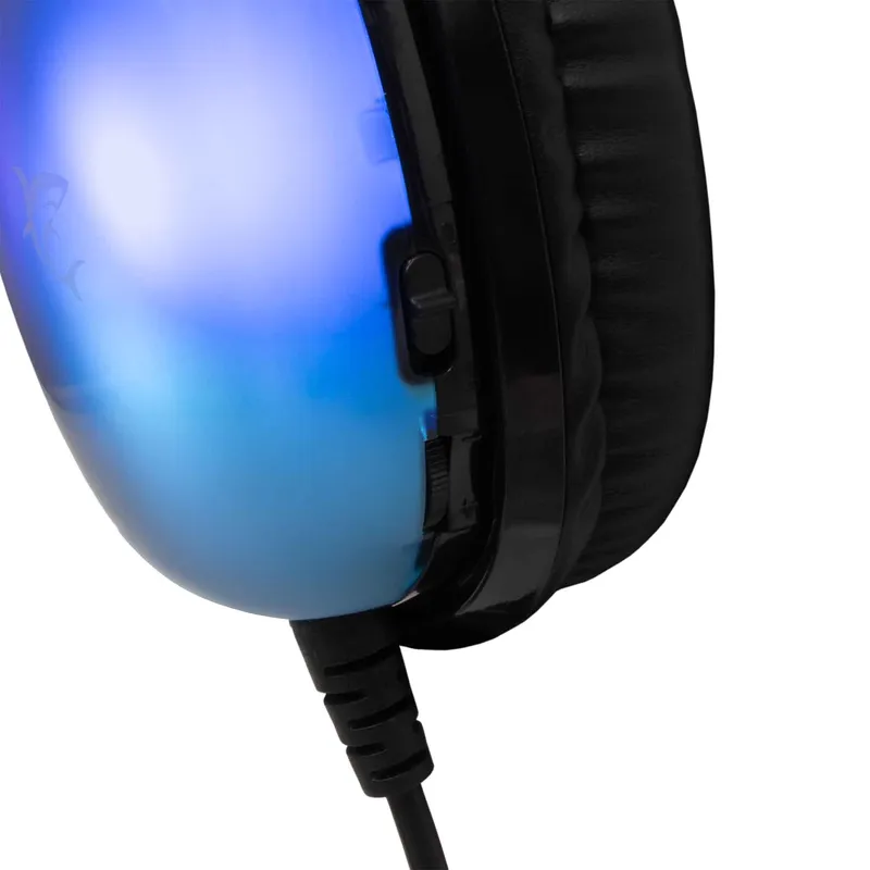 White Shark PEACOCK-2 Over-Ear RGB Spelheadset Svart - 9450743