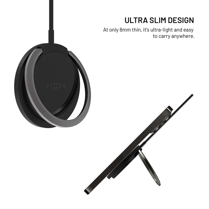 FIXED MagPad 15W Trådlös laddare/stativfunktion Svart - 8015727