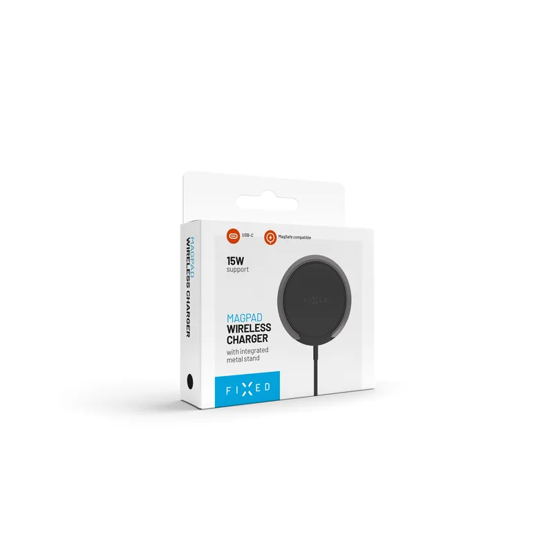 FIXED MagPad 15W Trådlös laddare/stativfunktion Svart - 8015727