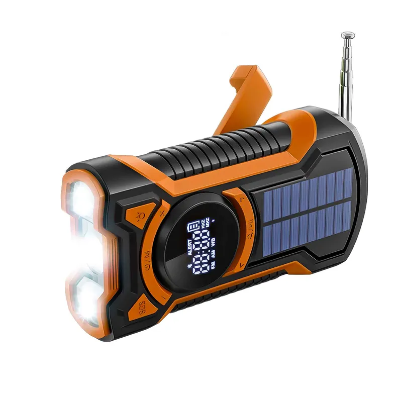 Just in Case 5000 mAh nödradio med solcell svart/orange - 7877412