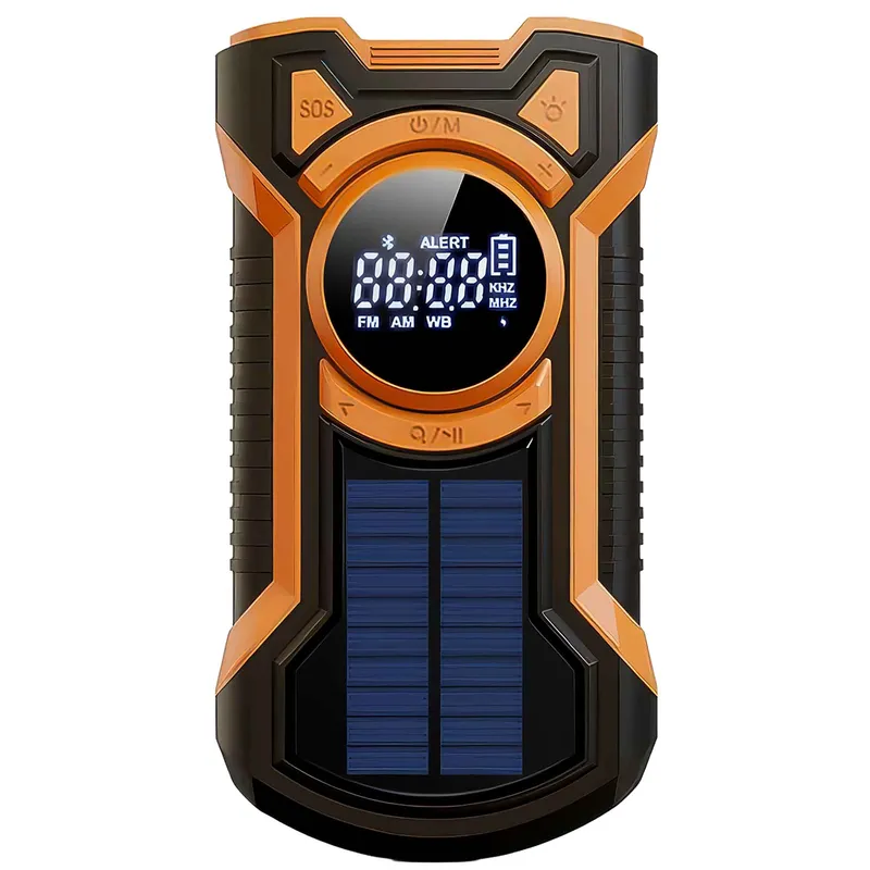 Just in Case 5000 mAh nödradio med solcell svart/orange - 7877412