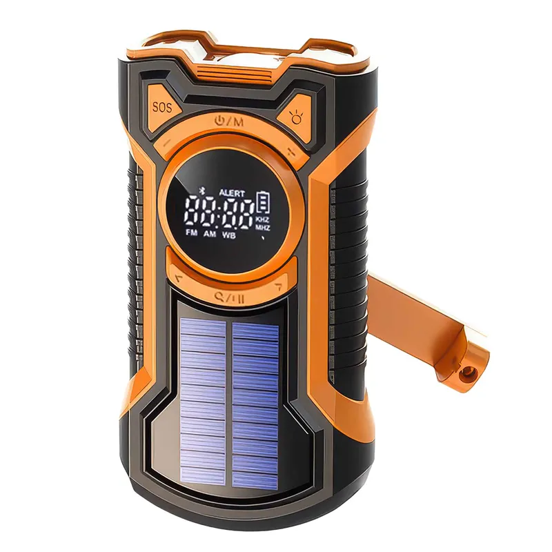 Just in Case 5000 mAh nödradio med solcell svart/orange - 7877412