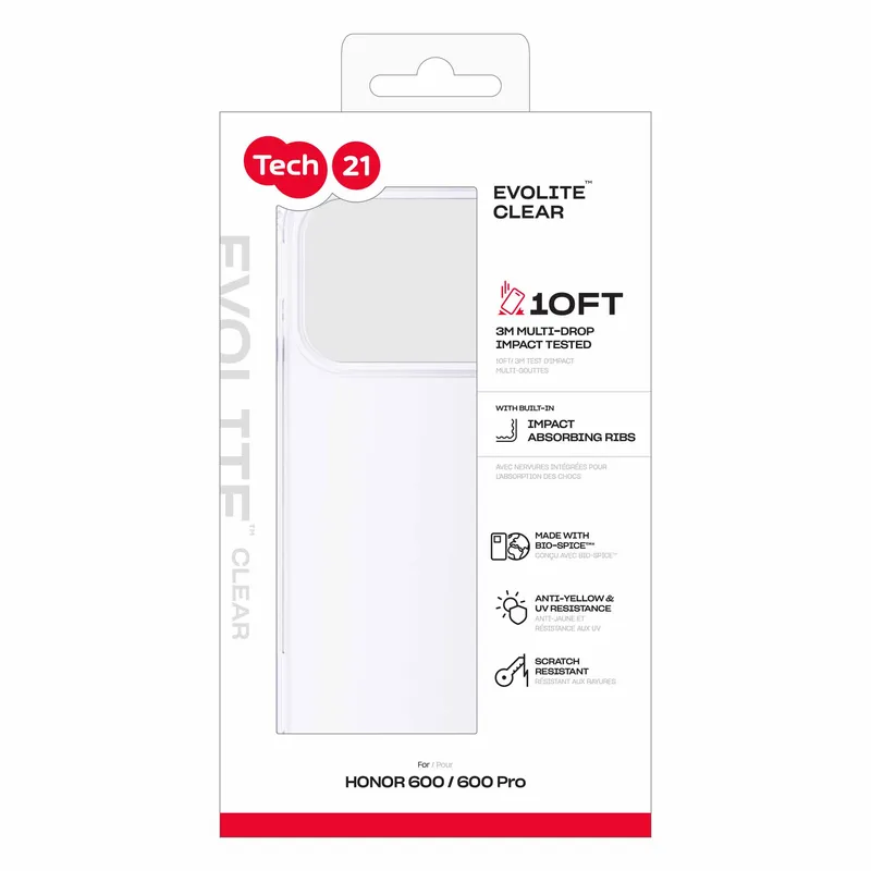 Tech21 Evo Lite Honor 600 Transparent - 5961028