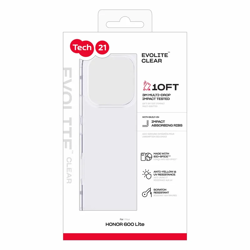 Tech21 Evo Lite Honor 600 Lite Transparent - 5961029