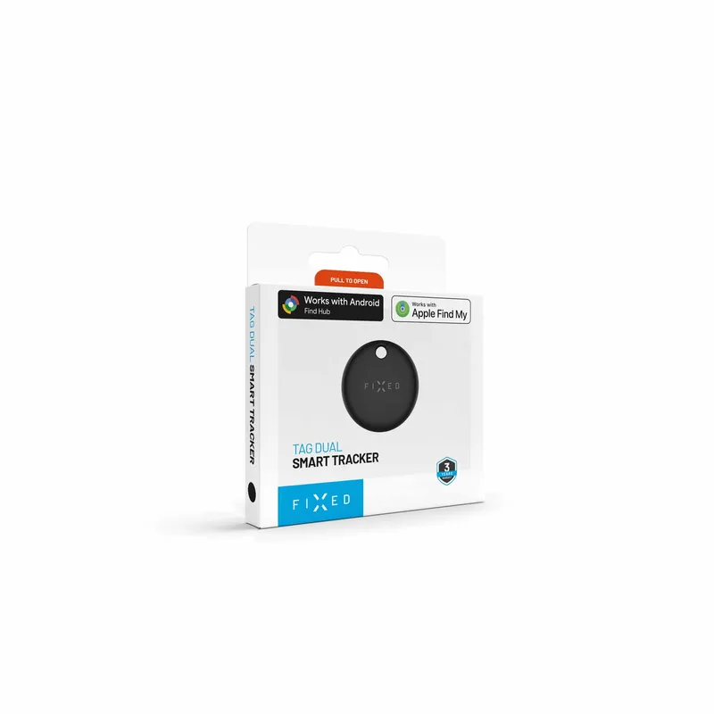 FIXED TAG Dual Tracker lokaliserare för Apple och Android Black - 8018829
