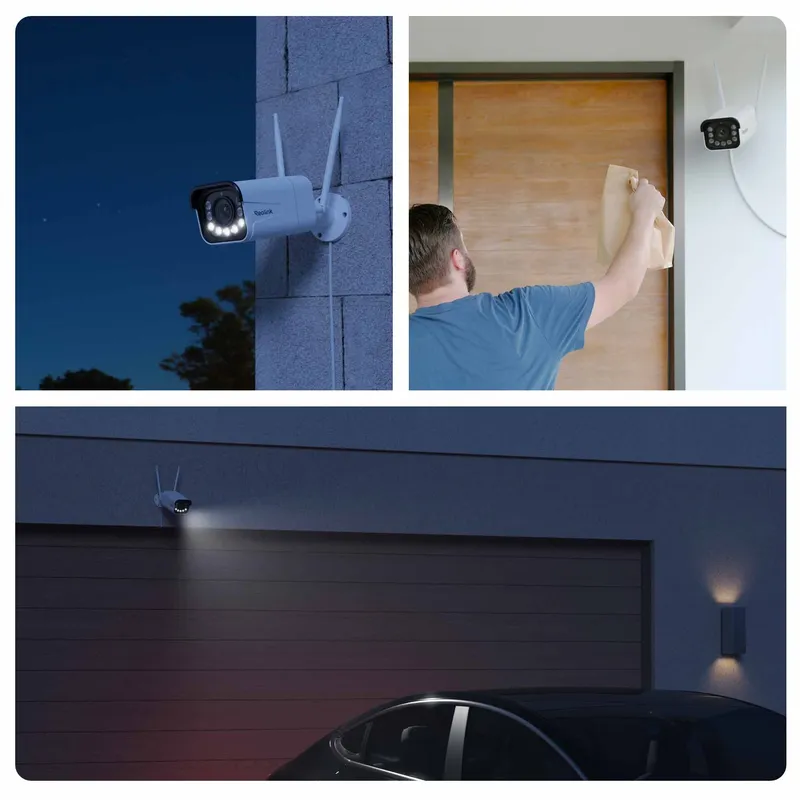 Reolink RLC-811WA 4K utomhuskamera Wi-Fi 6 färger mörkerseende vit - 5398312