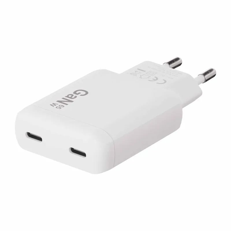 X2O 65W Dual SLIM hemmaladdarset USB-C/C GaN 1.5m vit - 3401057