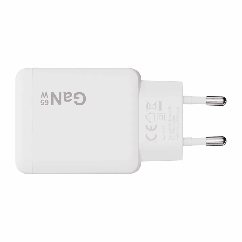 X2O 65W Dual SLIM hemmaladdarset USB-C/C GaN 1.5m vit - 3401057