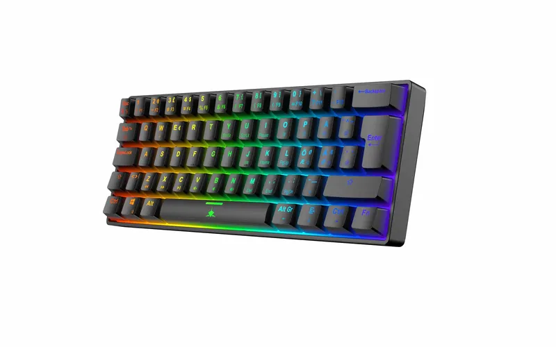 White Shark SHINOBI-2 Trådbundet  Mekaniskt Speltangentbord 60% Svart - 9590075