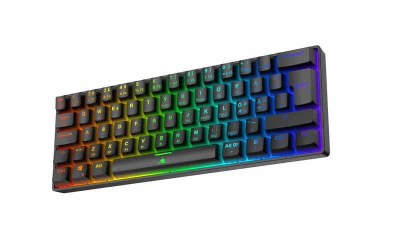 White Shark SHINOBI-2 Trådbundet  Mekaniskt Speltangentbord 60% Svart - 9590075