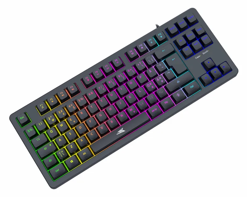 Baracuda KRILL Trådbundet Membran Speltangentbord TKL Svart - 9590082
