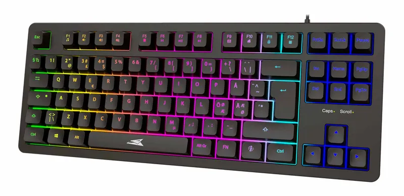 Baracuda KRILL Trådbundet Membran Speltangentbord TKL Svart - 9590082