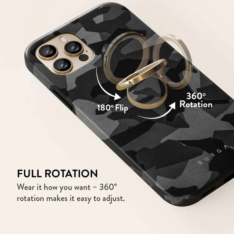 Burga Night Black Camo - Universal Ringhållare Guld - 2809800