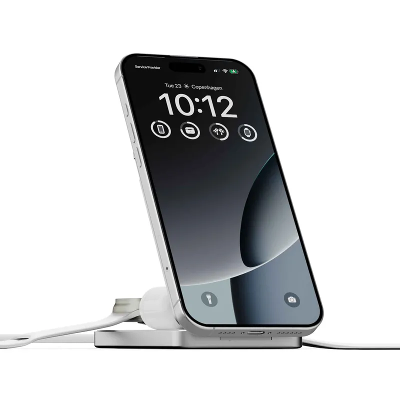 LINQ 3-i-1 magnetisk trådlös powerbank och stativ 8000 mAh ALU - 9510041