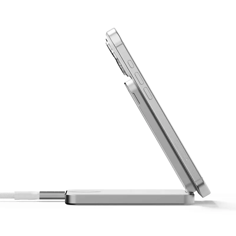 LINQ 3-i-1 magnetisk trådlös powerbank och stativ 8000 mAh ALU - 9510041