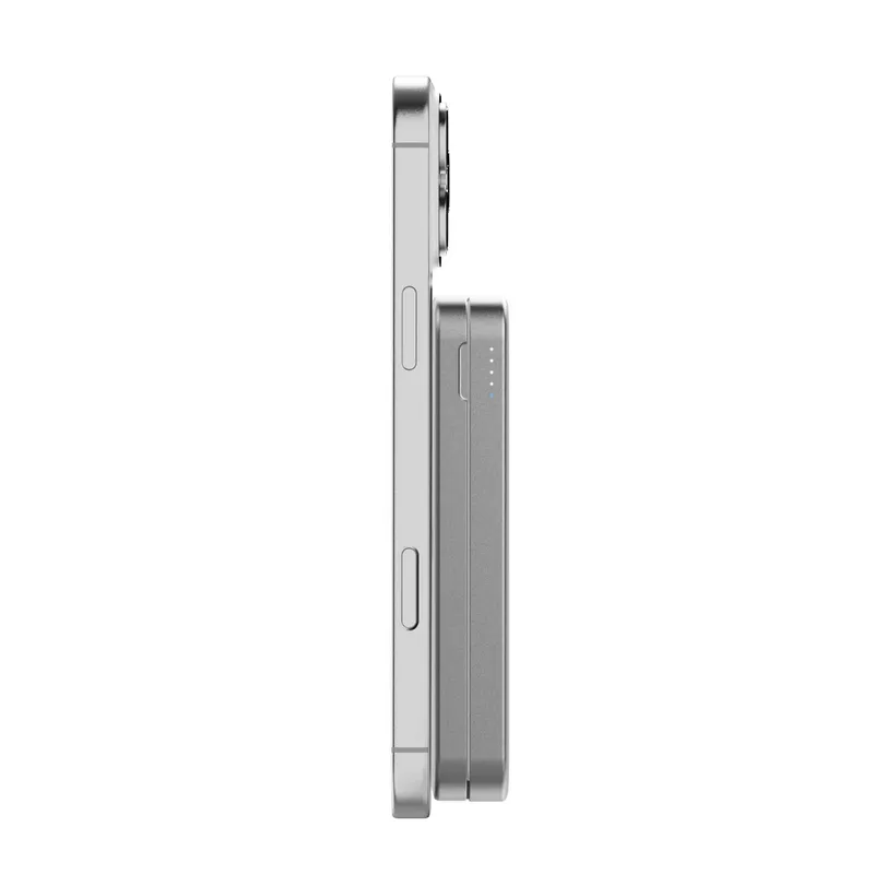 LINQ 3-i-1 magnetisk trådlös powerbank och stativ 8000 mAh ALU - 9510041