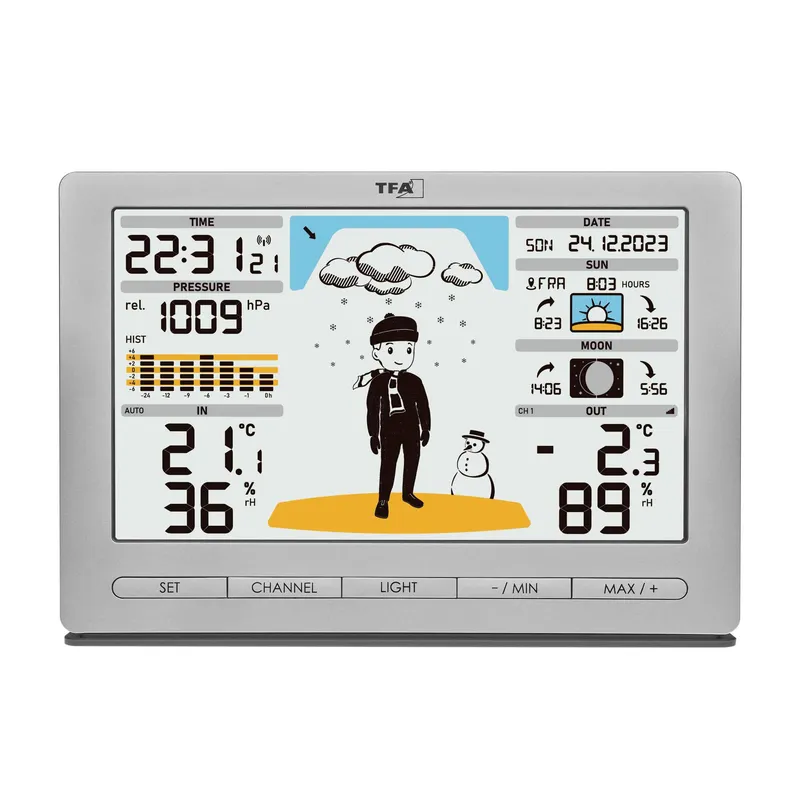 TFA Trådlös Väderstation METEO JACK Silver - 1603930