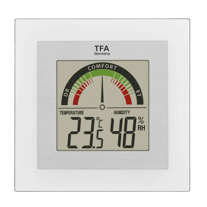 TFA Digital Inomhustermometer och Hygrometer Silver - 1602088