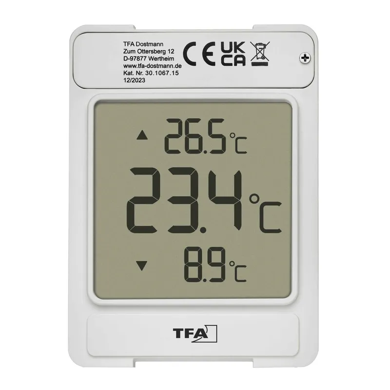 TFA Digital Utomhusfönstertermometer WINDOO Grå - 1604077