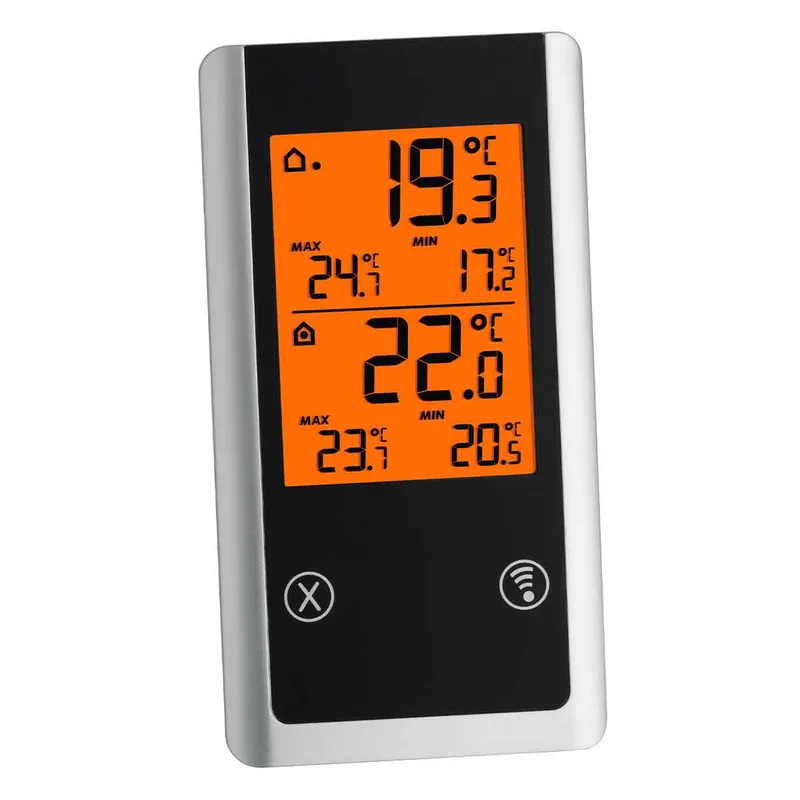 TFA Trådlös Inom-/Utomhustermometer JOKER Svart - 1602763