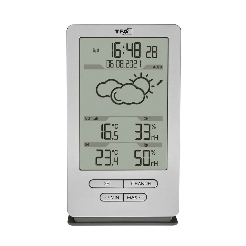 TFA Trådlös Väderstation XENA Silver - 1603730