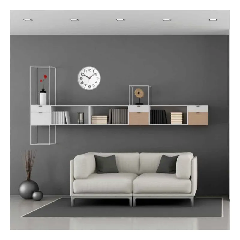 TFA Analog Väggklocka Vit/Silver - 1602327