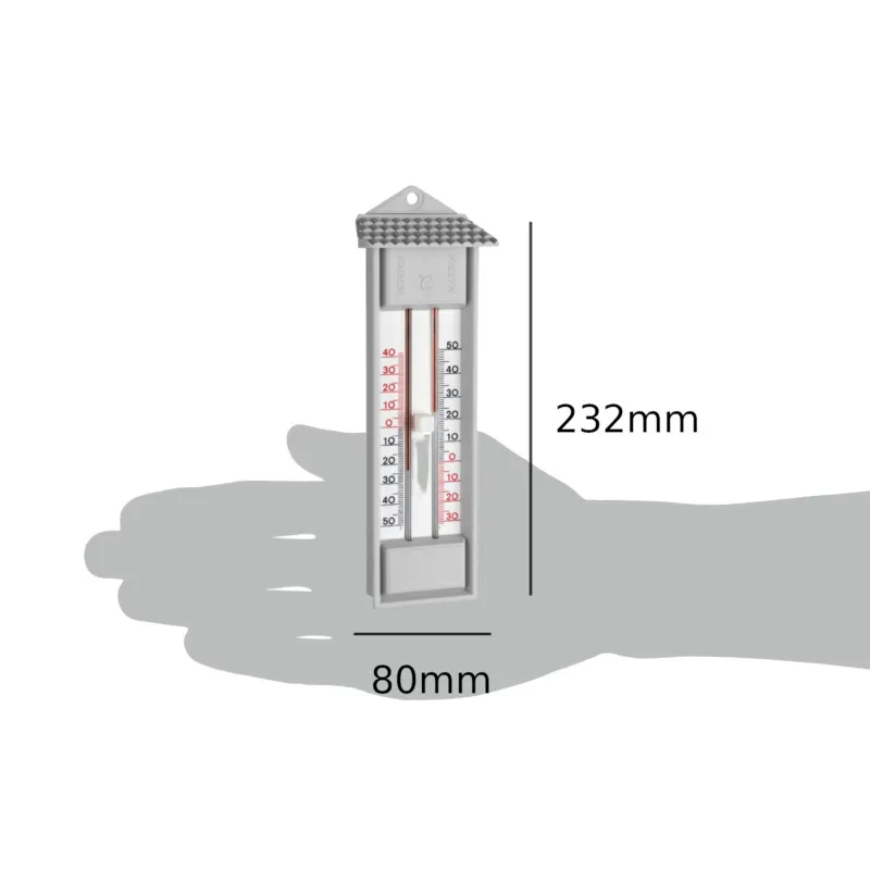 TFA Analog Inom-/Utomhustermometer Max/Min Grå - 1601587