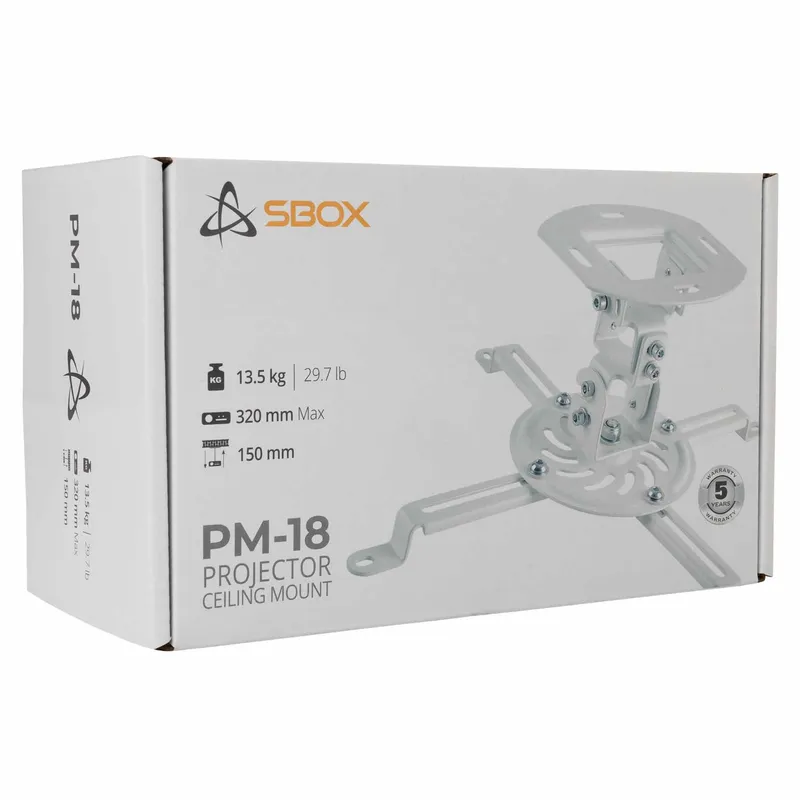 SBOX Projektor Takfäste 13.5kg Vit - 2053334