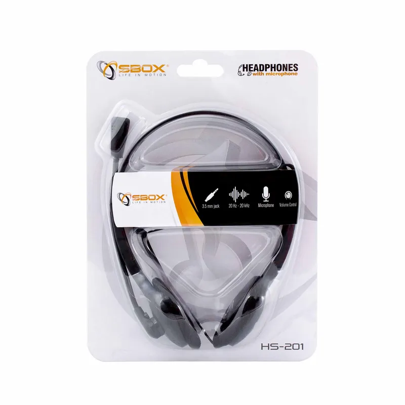 SBOX 3.5mm On-Ear Headset Svart - 2053148