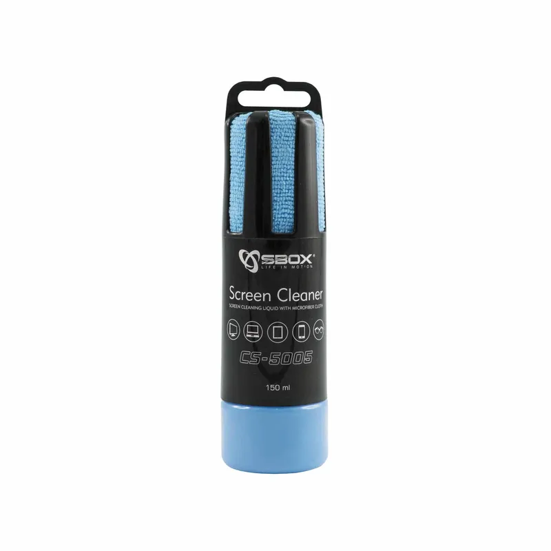 SBOX Skärmrengöring 150ml inkl. Mikrofiberduk Blå - 2053305